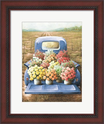 Framed Flowers for Sale Print