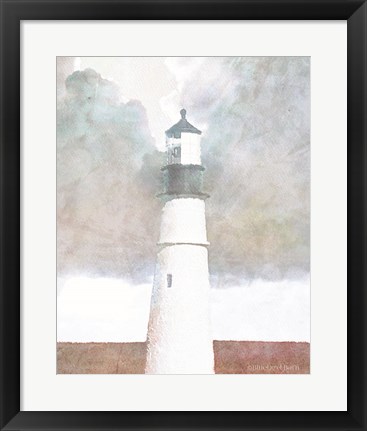 Framed Morning Lighthouse Print