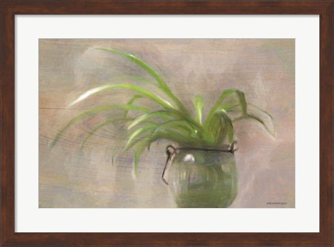 Framed Glass Pot Plant Print