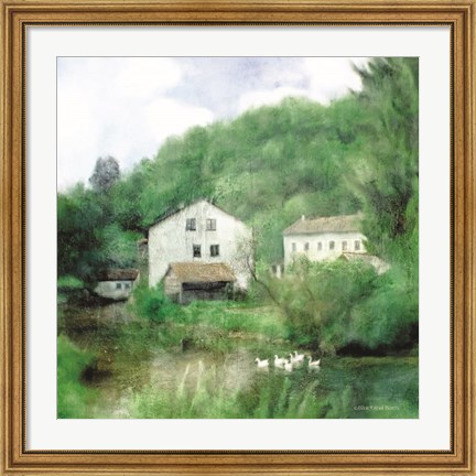 Framed Country Cottage Print