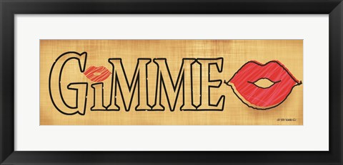 Framed Gimme Kiss Print