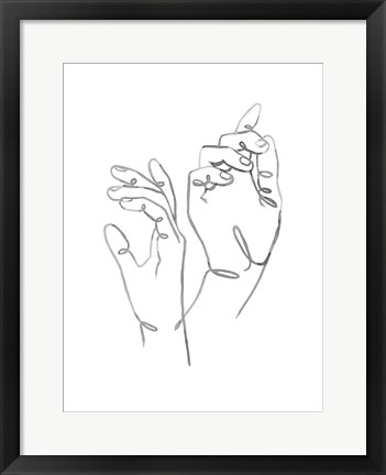 Framed Hand Gestures I Print