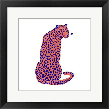 Framed Bright Leopard II Print