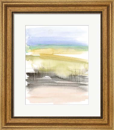 Framed Grassy Marsh II Print