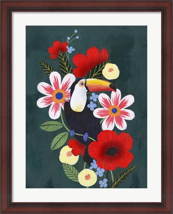 Framed Tropical Toucan I Print