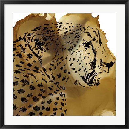 Framed Leopard Portrait II Print