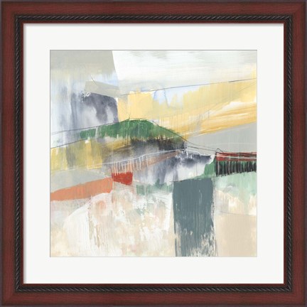 Framed Abstracted Mountainscape IV Print
