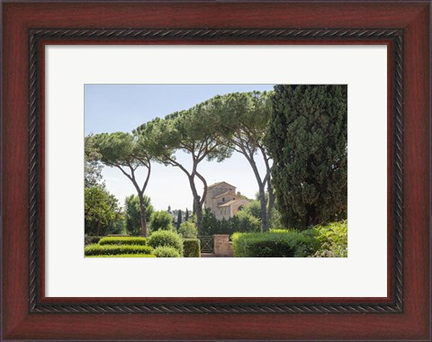 Framed Rome Landscape I Print