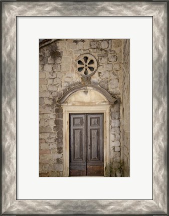Framed Distinguished Entrance - Kotor, Montenegro Print