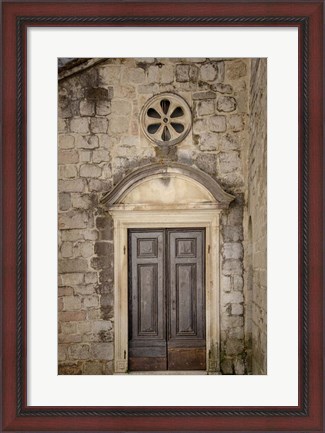 Framed Distinguished Entrance - Kotor, Montenegro Print