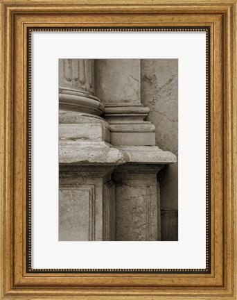 Framed Architecture Detail in Sepia IV Print