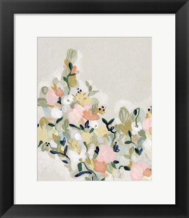 Framed Blushing Blooms II Print