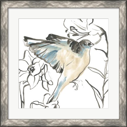 Framed Songbird Meadow I Print