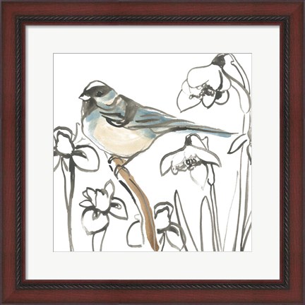 Framed Songbird Meadow II Print