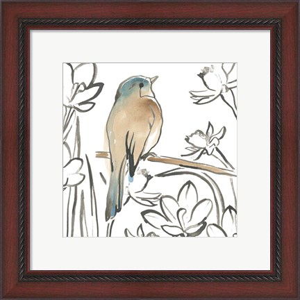 Framed Songbird Meadow III Print