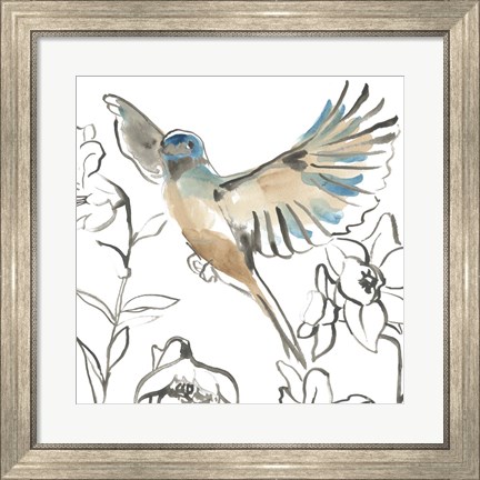 Framed Songbird Meadow IV Print