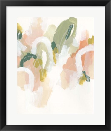 Framed Pastel Cascade I Print