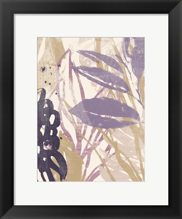 Framed Purple Palms II Print
