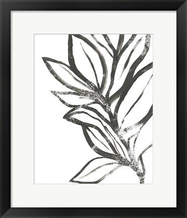 Framed Leaf Instinct II Print