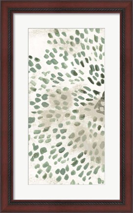 Framed Green Flowerhead III Print