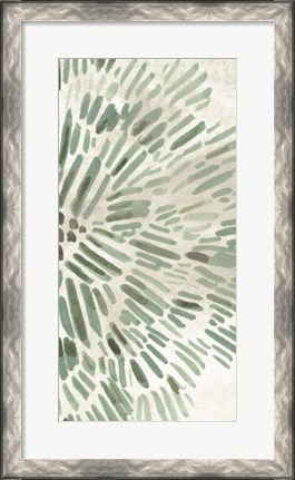 Framed Green Flowerhead IV Print