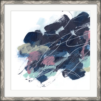 Framed Abstract Lily Pond II Print