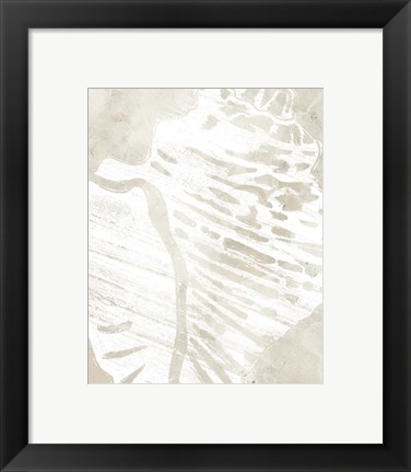 Framed Linen Tropical Silhouette III Print