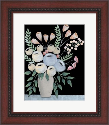 Framed Rosada Floral II Print