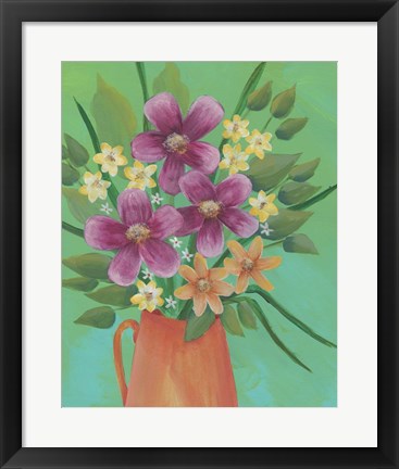 Framed Jubilant Floral II Print
