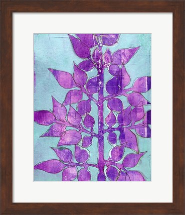 Framed Purple Planta I Print