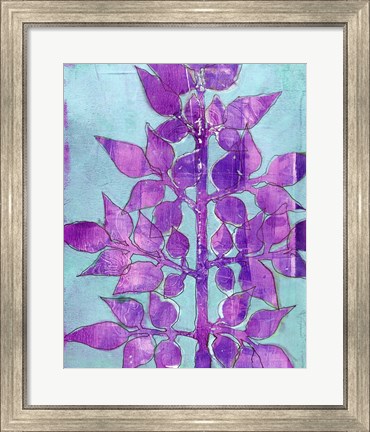 Framed Purple Planta I Print