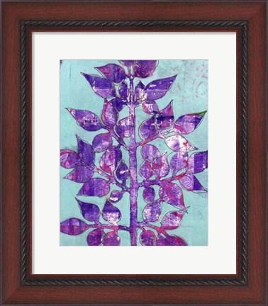 Framed Purple Planta II Print