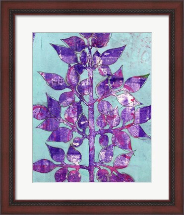 Framed Purple Planta II Print