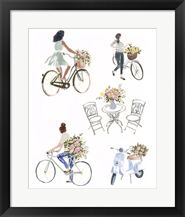 Framed Bring Home Flowers I Print