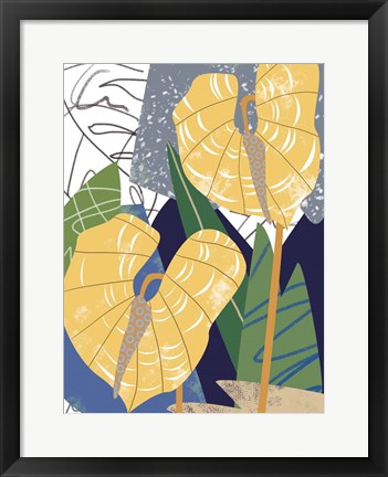 Framed Laceleaf Wind II Print