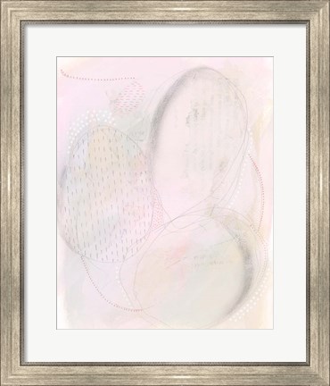 Framed Blush Ovale II Print