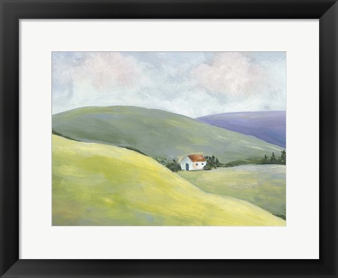 Framed Hillside Vista I Print