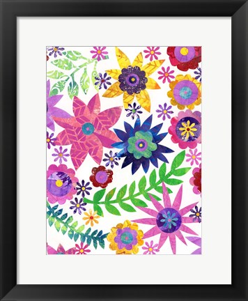 Framed Hippie Floral II Print