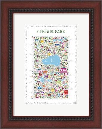 Framed New York Collection-Central Park Print