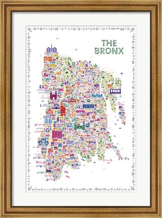 Framed New York Collection-Bronx Print