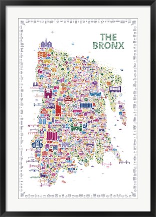 Framed New York Collection-Bronx Print