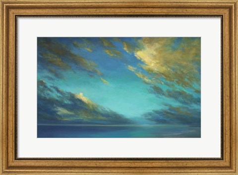 Framed Coastal Cloudscape Print
