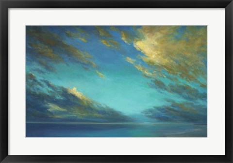 Framed Coastal Cloudscape Print