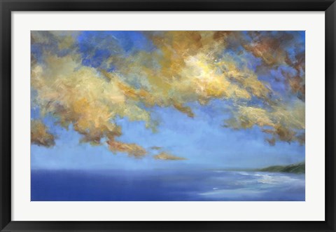 Framed Golden Cloudscape Print