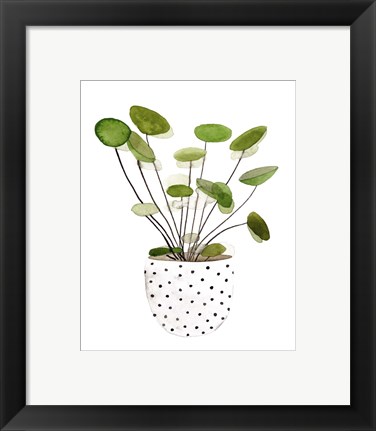 Framed Plant in a Pot II Print