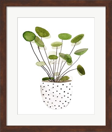 Framed Plant in a Pot II Print