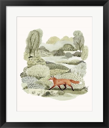 Framed Fox Glen II Print