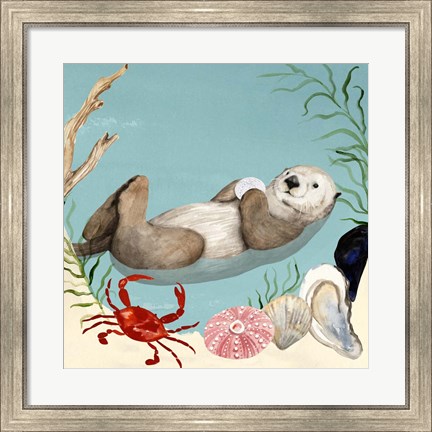 Framed Otter&#39;s Paradise I Print