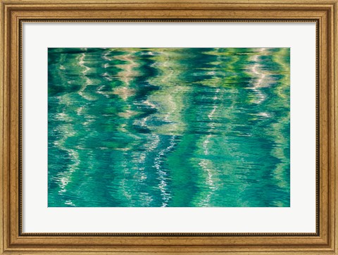 Framed Alaska, Craig Reflection In Rippled Water Print