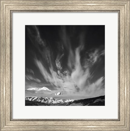 Framed St Elias Peak, Wrangell-St Elias National Park, Alaska Print